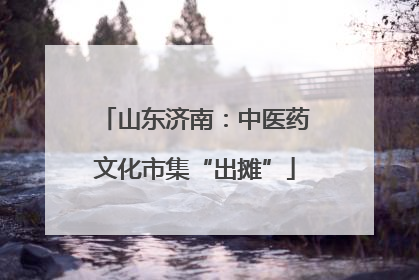 山东济南：中医药文化市集“出摊”