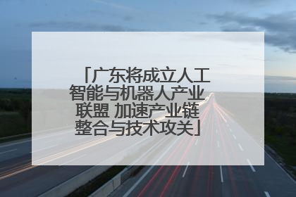 广东将成立人工智能与机器人产业联盟 加速产业链整合与技术攻关