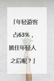 年轻游客占63%，抓住年轻人之后呢？