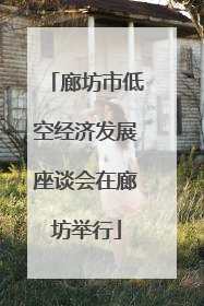 廊坊市低空经济发展座谈会在廊坊举行