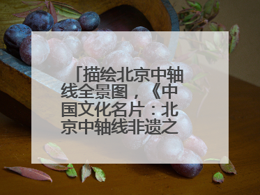 描绘北京中轴线全景图，《中国文化名片：北京中轴线非遗之旅》新书发布