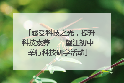 感受科技之光，提升科技素养——望江初中举行科技研学活动