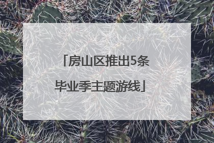 房山区推出5条毕业季主题游线