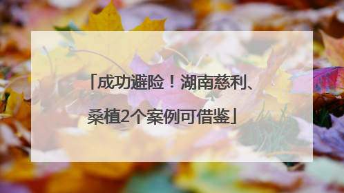 成功避险！湖南慈利、桑植2个案例可借鉴