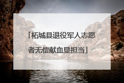 柘城县退役军人志愿者无偿献血显担当
