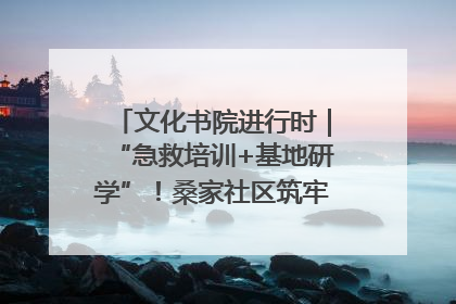 文化书院进行时｜“急救培训+基地研学”！桑家社区筑牢居民健康防线