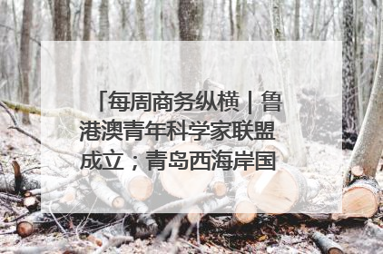 每周商务纵横｜鲁港澳青年科学家联盟成立；青岛西海岸国际能源自贸港启用