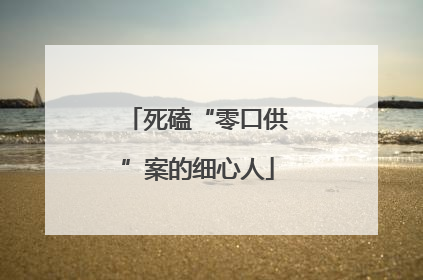 死磕“零口供”案的细心人