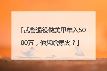 武警退役做美甲年入5000万，他凭啥爆火？