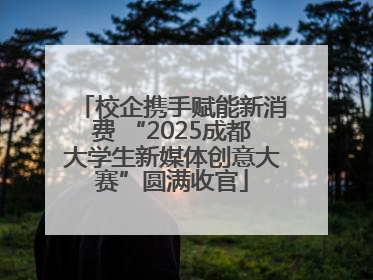 校企携手赋能新消费 “2025成都大学生新媒体创意大赛”圆满收官