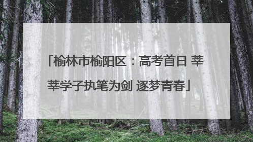 榆林市榆阳区：高考首日 莘莘学子执笔为剑 逐梦青春