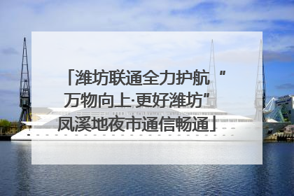 潍坊联通全力护航“万物向上·更好潍坊”凤溪地夜市通信畅通