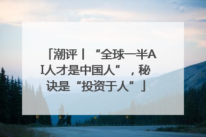 潮评丨“全球一半AI人才是中国人”，秘诀是“投资于人”