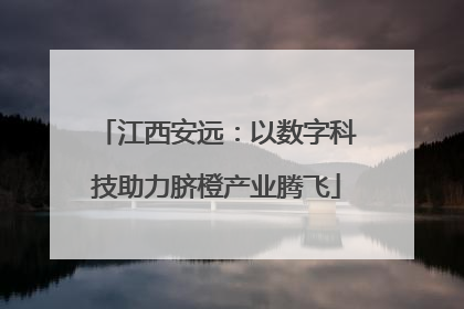 江西安远：以数字科技助力脐橙产业腾飞