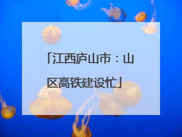 江西庐山市：山区高铁建设忙