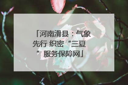 河南滑县：气象先行 织密“三夏”服务保障网