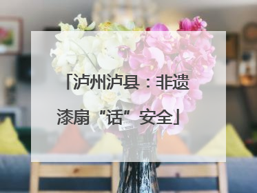 泸州泸县：非遗漆扇“话”安全