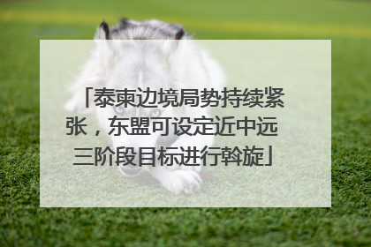 泰柬边境局势持续紧张，东盟可设定近中远三阶段目标进行斡旋