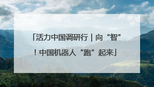 活力中国调研行｜向“智”！中国机器人“跑”起来