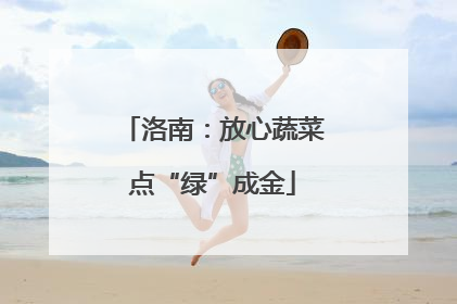 洛南：放心蔬菜点“绿”成金