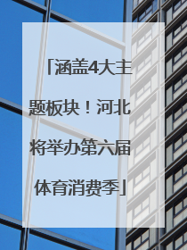 涵盖4大主题板块！河北将举办第六届体育消费季