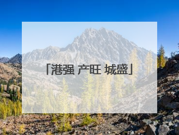 港强 产旺 城盛