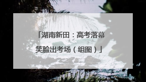 湖南新田：高考落幕 笑脸出考场（组图）