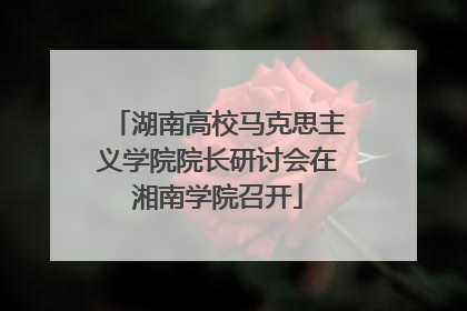 湖南高校马克思主义学院院长研讨会在湘南学院召开