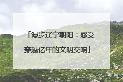 漫步辽宁朝阳：感受穿越亿年的文明交响