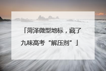 菏泽微型地标，藏了九味高考“解压剂”
