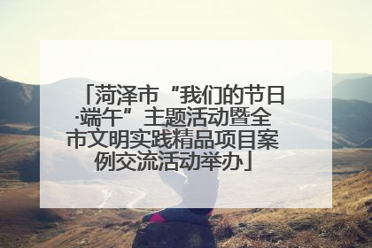 菏泽市“我们的节日·端午”主题活动暨全市文明实践精品项目案例交流活动举办
