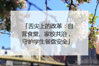 舌尖上的改革：自营食堂、家校共治，守护学生餐盘安全