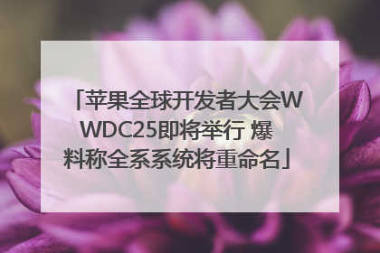 苹果全球开发者大会WWDC25即将举行 爆料称全系系统将重命名