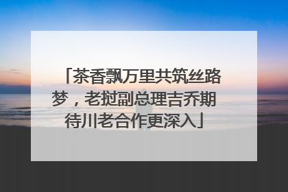 茶香飘万里共筑丝路梦，老挝副总理吉乔期待川老合作更深入