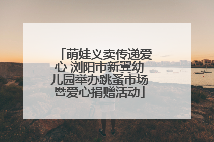 萌娃义卖传递爱心 浏阳市新翼幼儿园举办跳蚤市场暨爱心捐赠活动