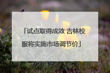 试点取得成效 吉林校服将实施市场调节价