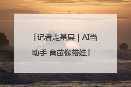 记者走基层｜AI当助手 育苗像带娃