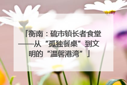 衡南：硫市镇长者食堂——从“孤独餐桌”到文明的“温馨港湾”