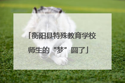 衡阳县特殊教育学校师生的“梦”圆了