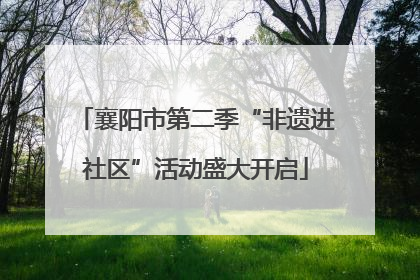 襄阳市第二季“非遗进社区”活动盛大开启