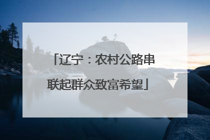 辽宁：农村公路串联起群众致富希望