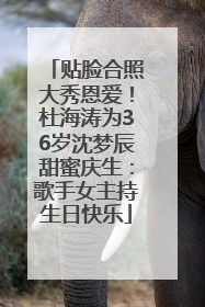 贴脸合照大秀恩爱！杜海涛为36岁沈梦辰甜蜜庆生：歌手女主持生日快乐