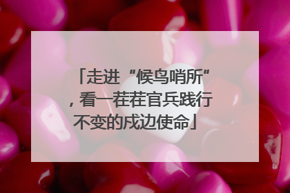走进“候鸟哨所”，看一茬茬官兵践行不变的戍边使命