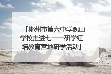 郴州市第六中学观山学校走进七一一研学红培教育营地研学活动
