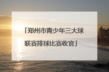 郑州市青少年三大球联赛排球比赛收官