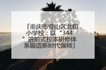 重庆市璧山区北街小学校：以“344”进阶式校本研修体系锻造新时代强师