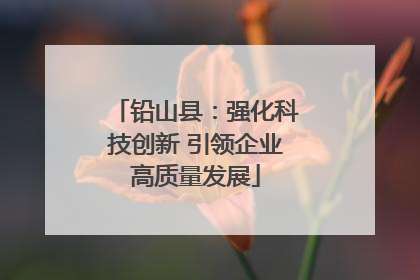 铅山县：强化科技创新 引领企业高质量发展