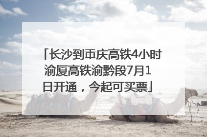 长沙到重庆高铁4小时 渝厦高铁渝黔段7月1日开通，今起可买票