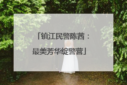 镇江民警陈茜：最美芳华绽警营