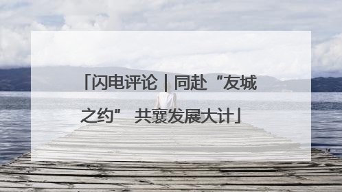 闪电评论｜同赴“友城之约” 共襄发展大计